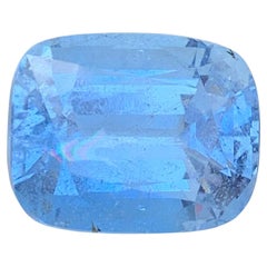 20.60 Carat Natural Loose Aquamarine Goshenite Cushion Shape Gem