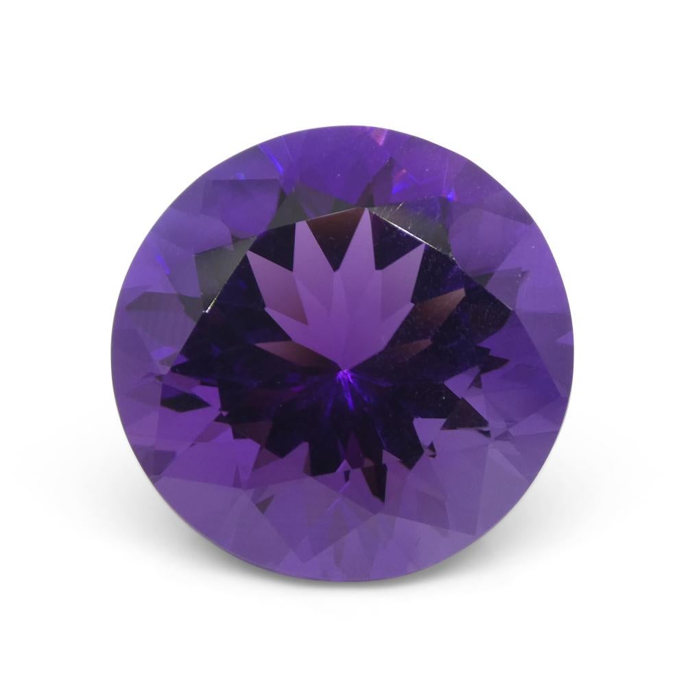 20.62ct Round Purple Amethyst from Uruguay For Sale 7