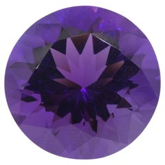 20,62ct Améthyste violette ronde d'Uruguay