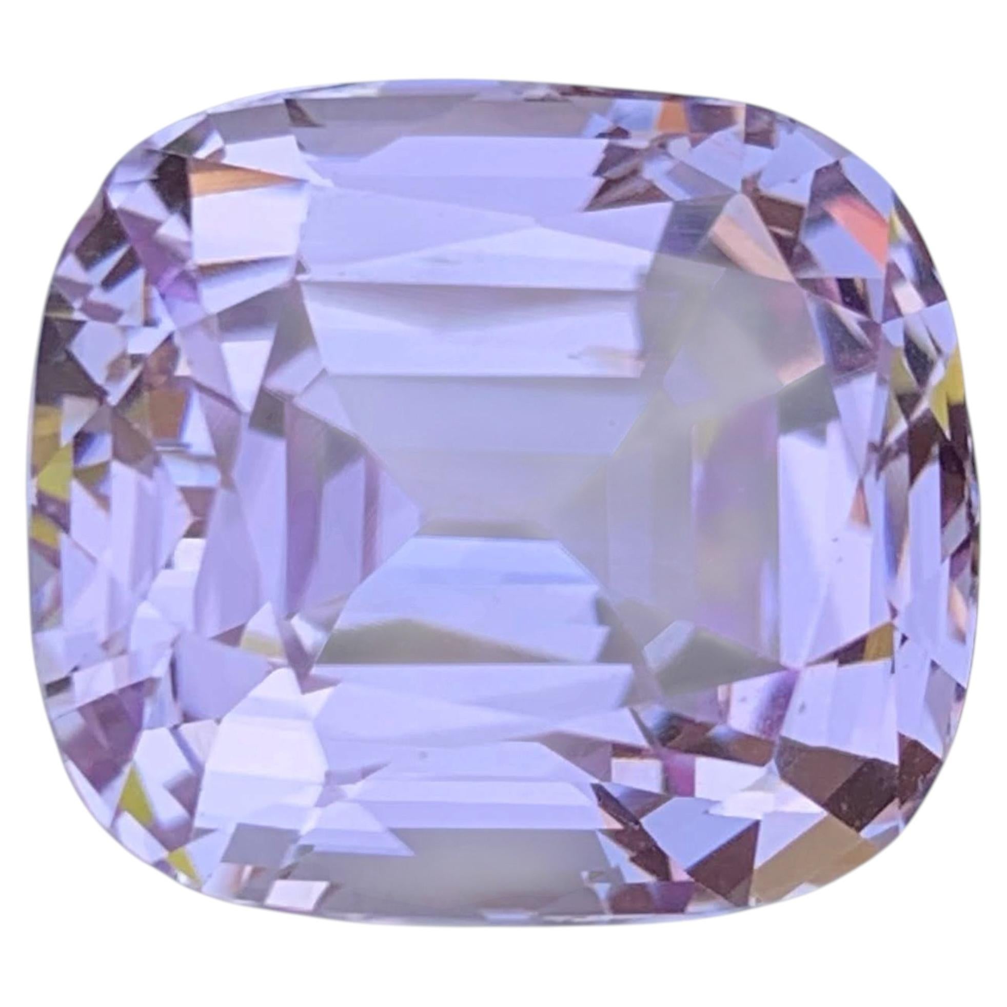 20.65 Carat Natural Loose Baby Pink Kunzite Cushion Cut Afghan Gemstone