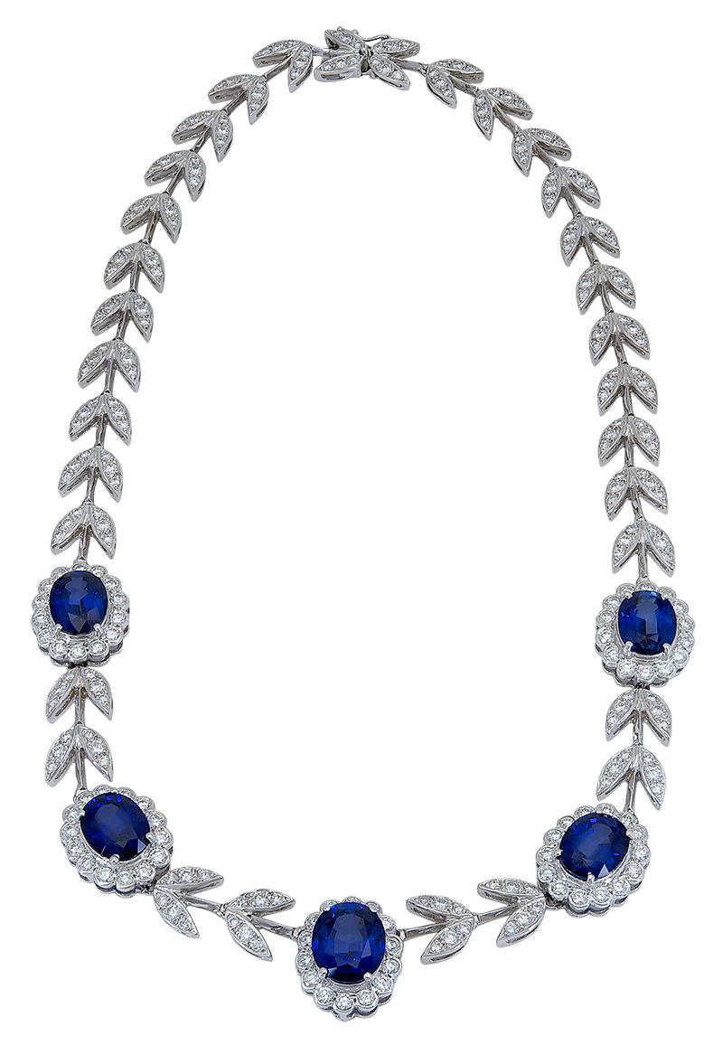 costume sapphire necklace