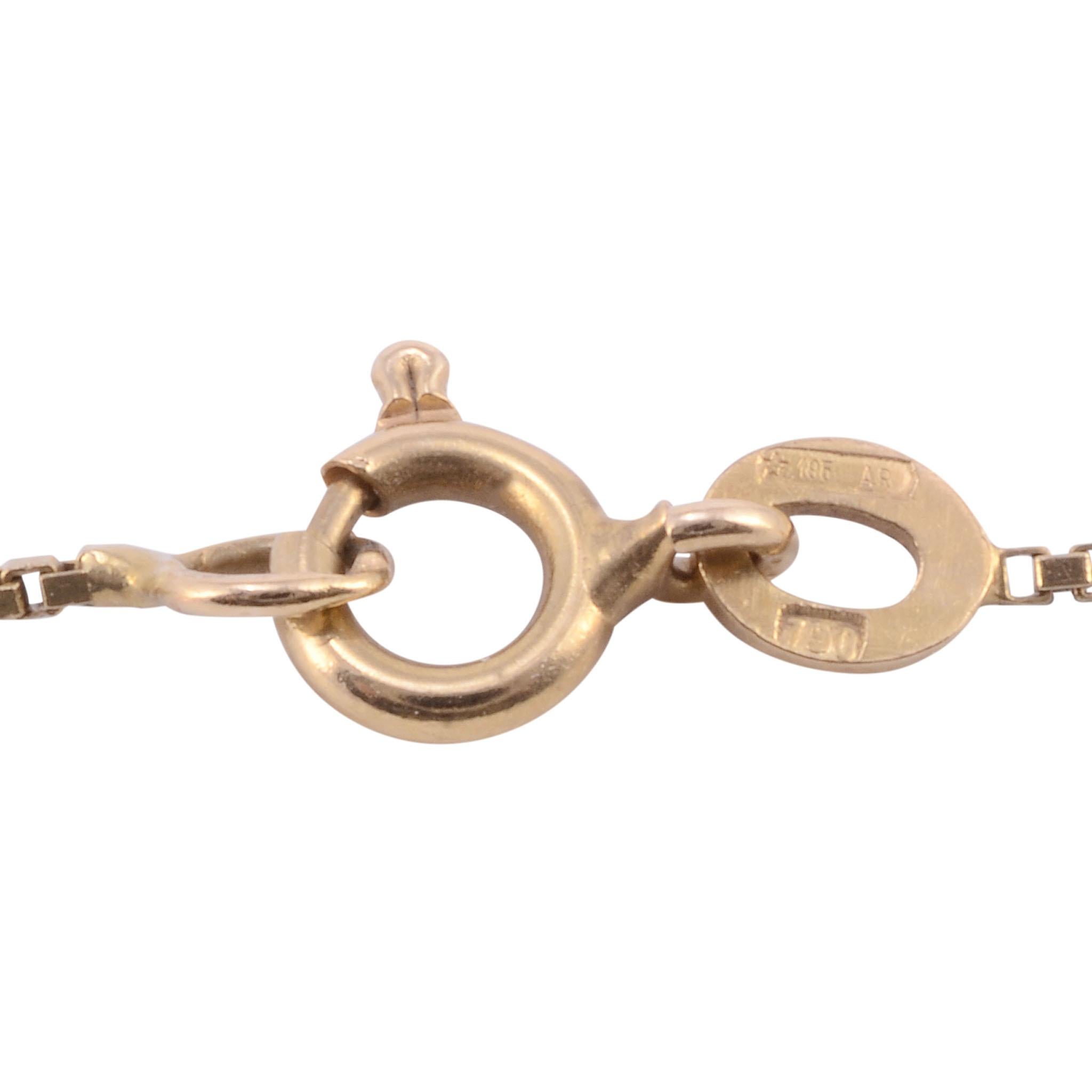 Women's 20.67 Carat Ametrine 18K Pendant on Chain For Sale