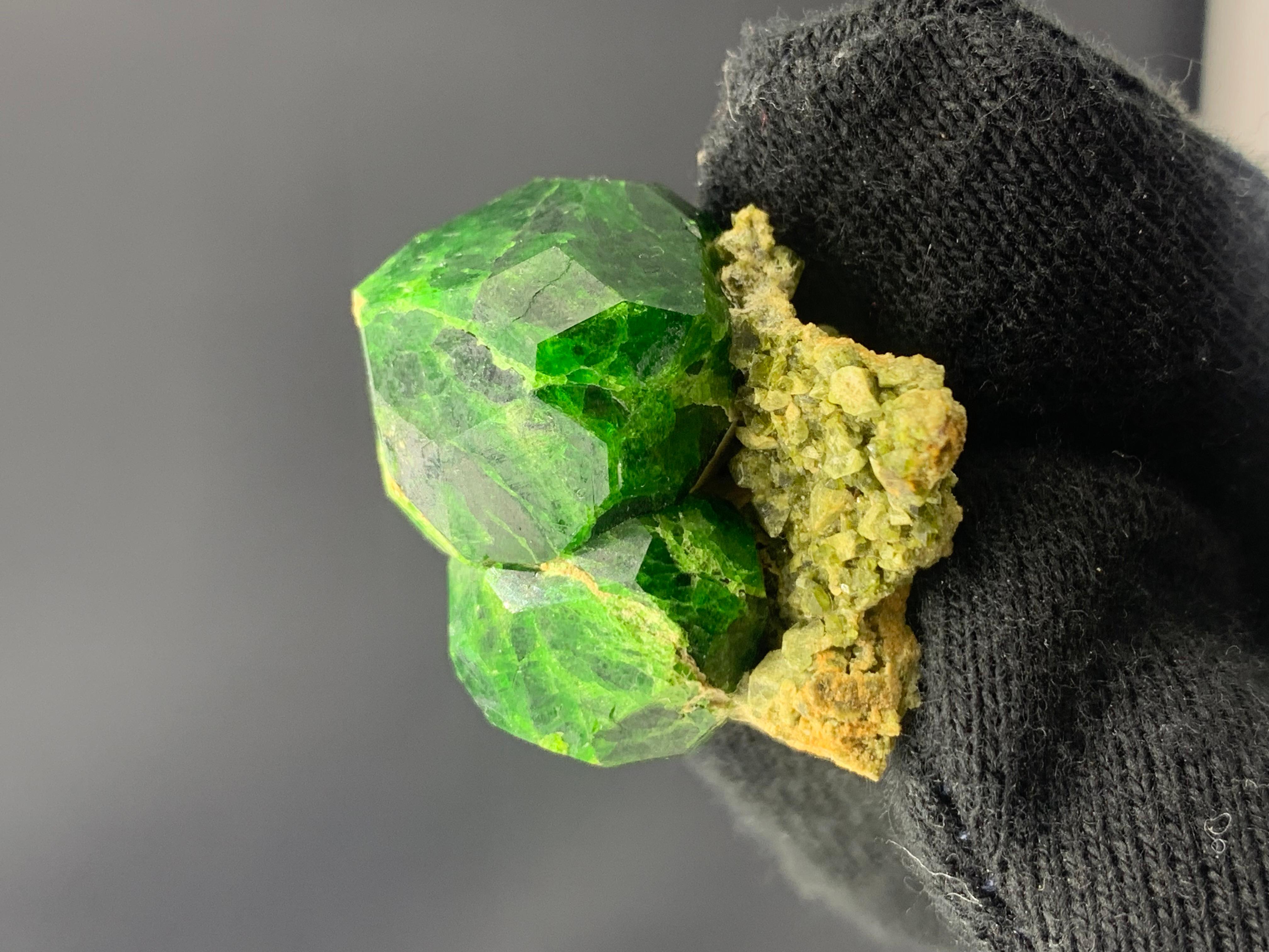 20.68 Gram Pretty Demantoid Garnet Specimen 

Weight: 20.68 Gram 
Dimension: 2.2 x 2.9 x 2.7 Cm
Origin: Belqeys Mountains ( Koh-e-Belgheys), Iran 
Color: Green 

Demantoid is the green gemstone variety of the mineral andradite, a member of the
