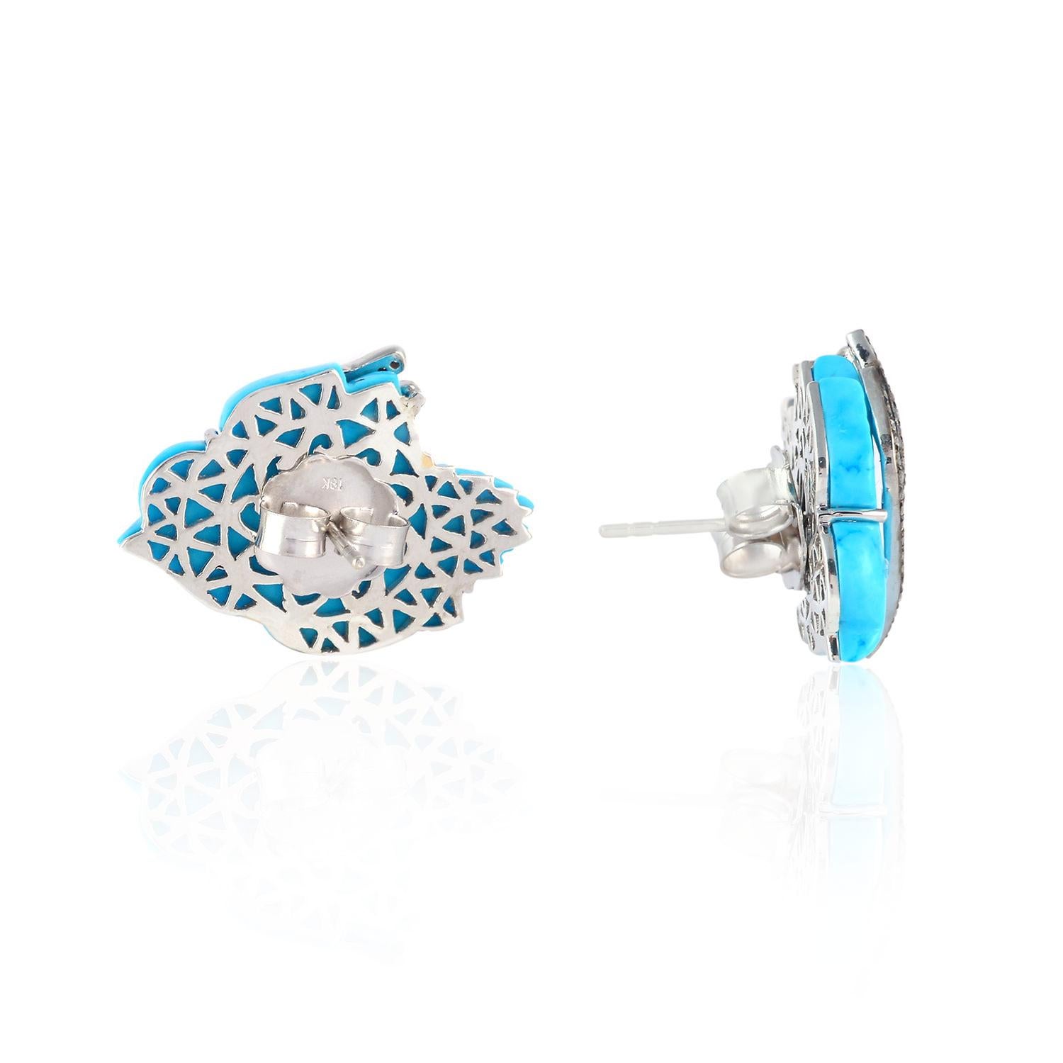 diamond bird earrings