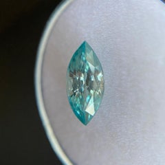 2.06ct Fine Natural Vivid Neon Blue Zircon Marquise Cut Loose Gem