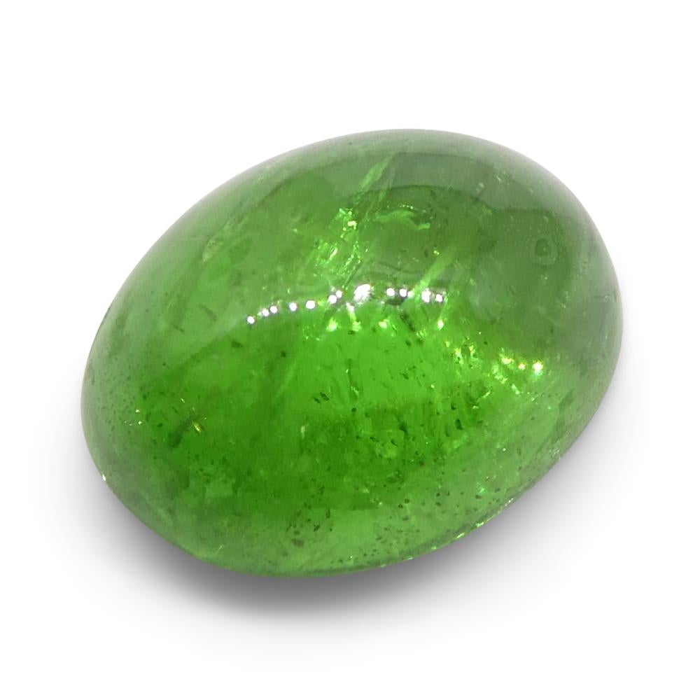 da uomo o donna Granato ovale cabochon di tsavorite verde del Kenya, 2.06ct, non riscaldato in vendita