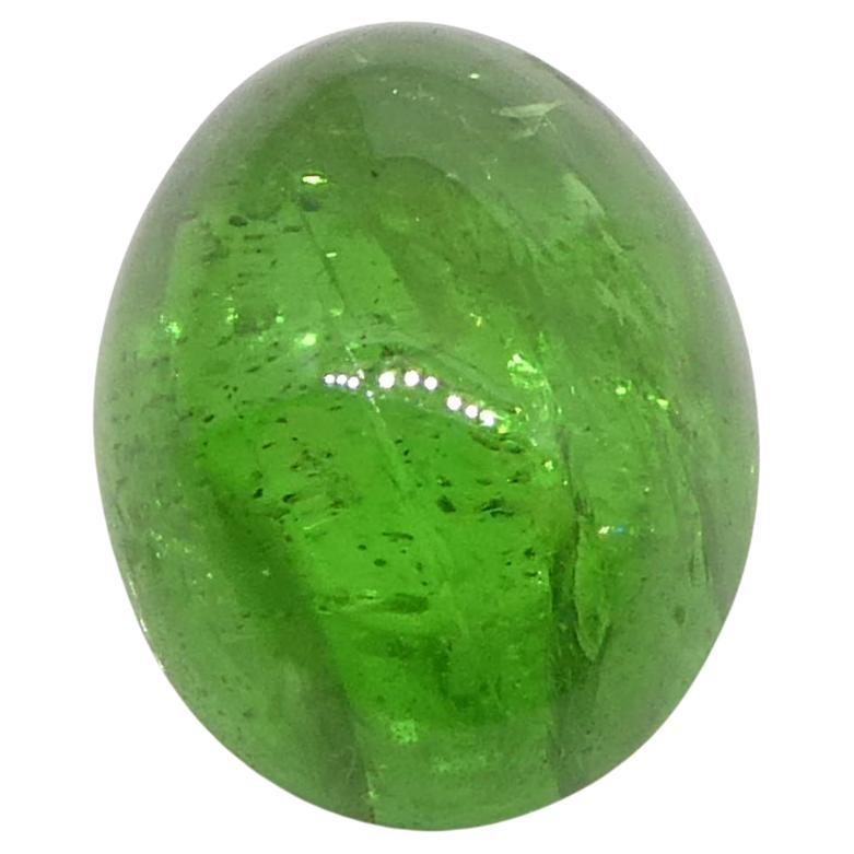 Granato ovale cabochon di tsavorite verde del Kenya, 2.06ct, non riscaldato in vendita 2