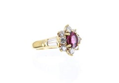 2.06tcw 18K AAA+ Natural Ruby & Diamond Cocktail Ring