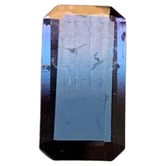 Gema suelta de turmalina natural bicolor de 2.07 quilates, talla esmeralda, Afganistán