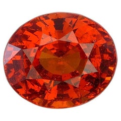 Garnet mandarin certifié lotus de 2,07 carats