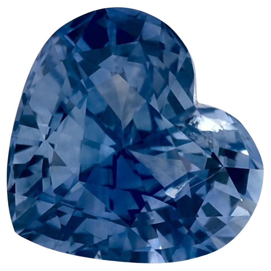2.07 qt Zafiro Azul Corazón Gema Suelta