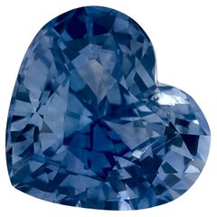 2.07 Ct Blue Sapphire Heart Loose Gemstone