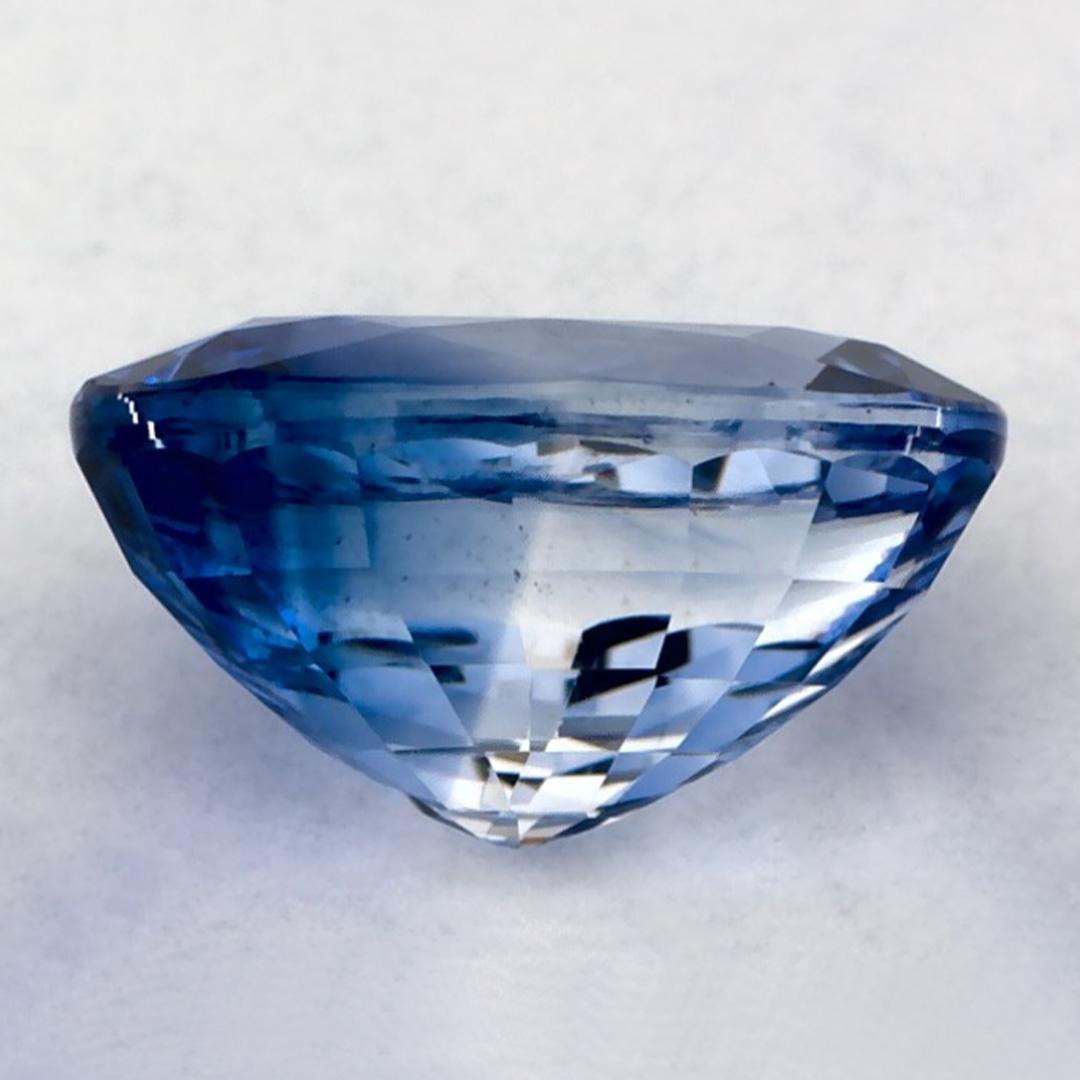 2.07 Ct Blue Sapphire Oval Loose Gemstone In New Condition For Sale In Fort Lee, NJ