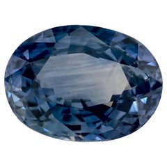 2.07 qt Zafiro Azul Oval Gema Suelta