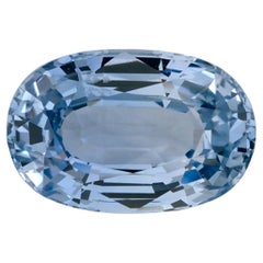 2.07 qt Zafiro Azul Oval Gema Suelta