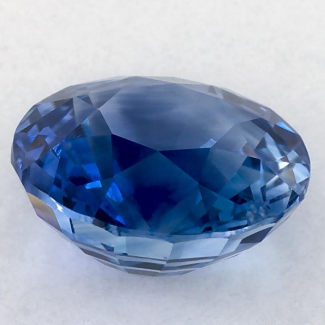 2.07 Karat Blauer runder Saphir, loser Edelstein im Zustand „Neu“ im Angebot in Fort Lee, NJ