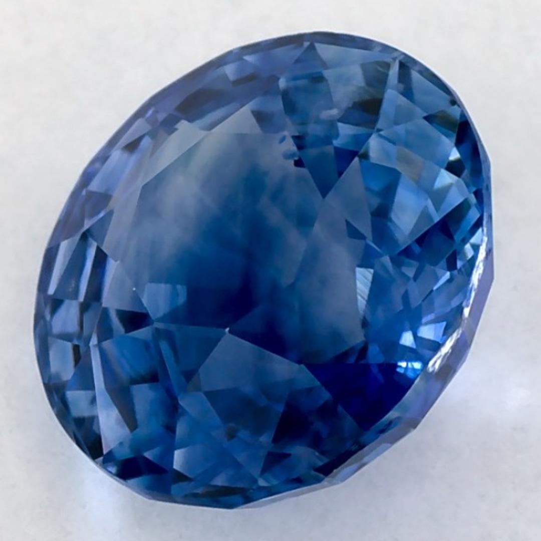 2.07 Karat Blauer runder Saphir, loser Edelstein Damen im Angebot