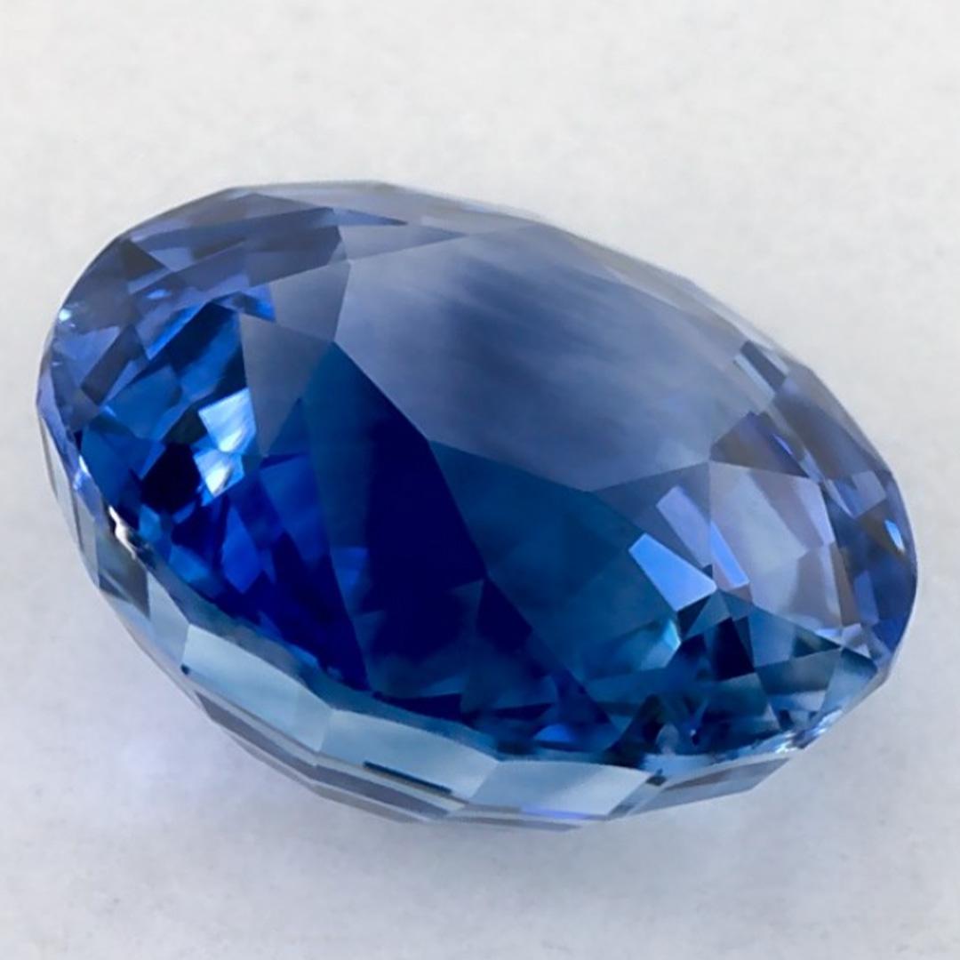 2.07 Karat Blauer runder Saphir, loser Edelstein im Angebot 1