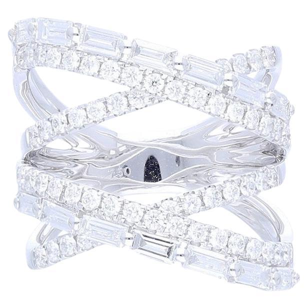 2.07 Ctw Diamant 14K Weißgold Fingerring Gazebo Kollektion Gazebo Kollektion