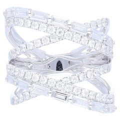 2.07 Ctw Diamant 14K Weißgold Fingerring Gazebo Kollektion Gazebo Kollektion