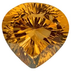 20.70 Carat Natural Loose Citrine Laser Cut Gemstone