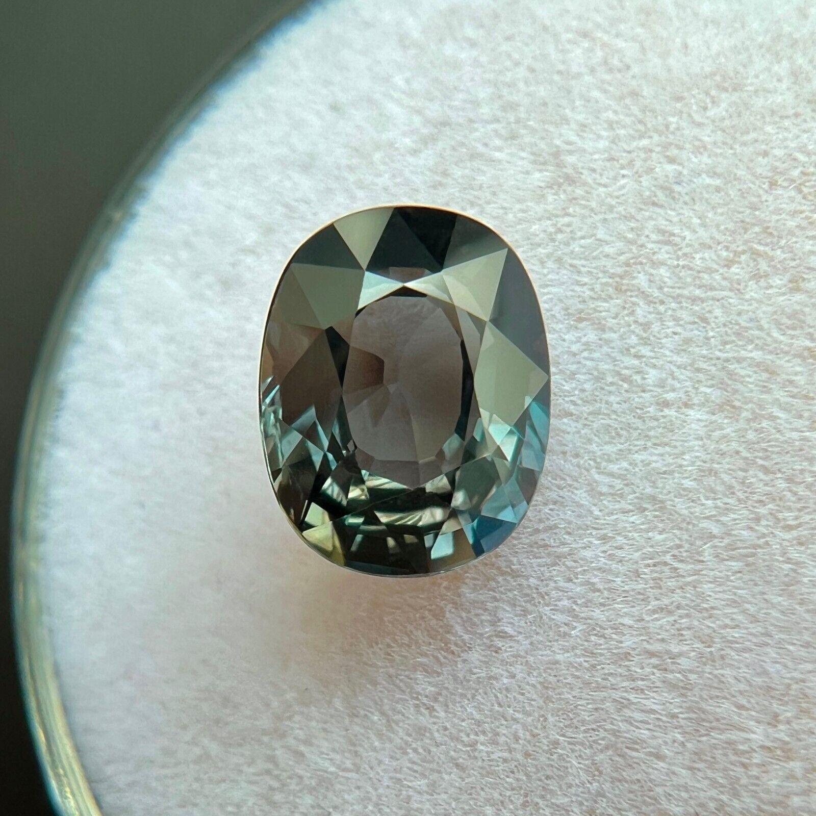 Taglio ovale 2,07ct GIA Certificato Zaffiro viola non trattato Gemma naturale taglio ovale 8,2x6,5mm in vendita