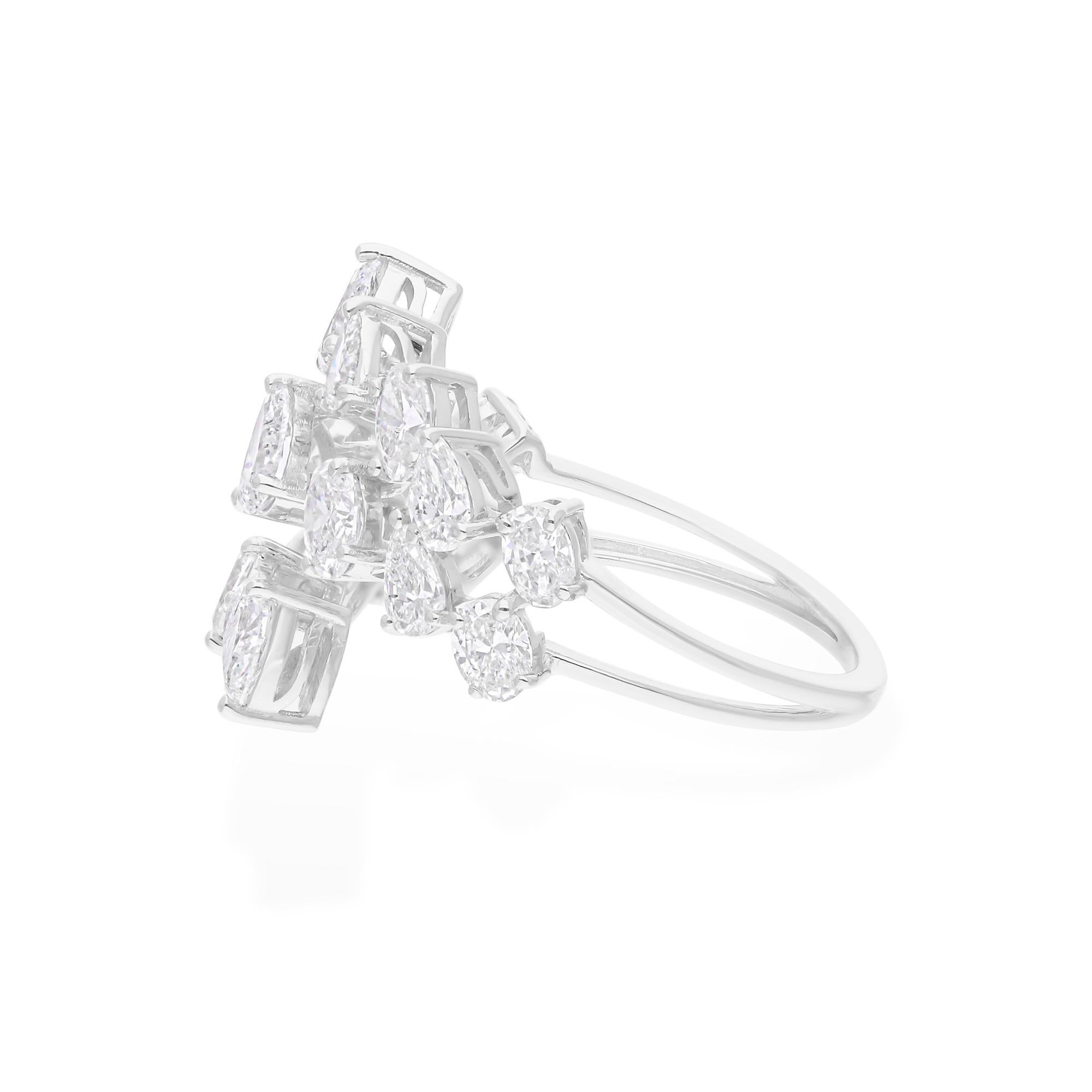 in vendita:  Anello aperto con diamanti a taglio misto da 2,07 carati Regalo di nozze in oro bianco 14 carati Tutte le tariffe pagate 5