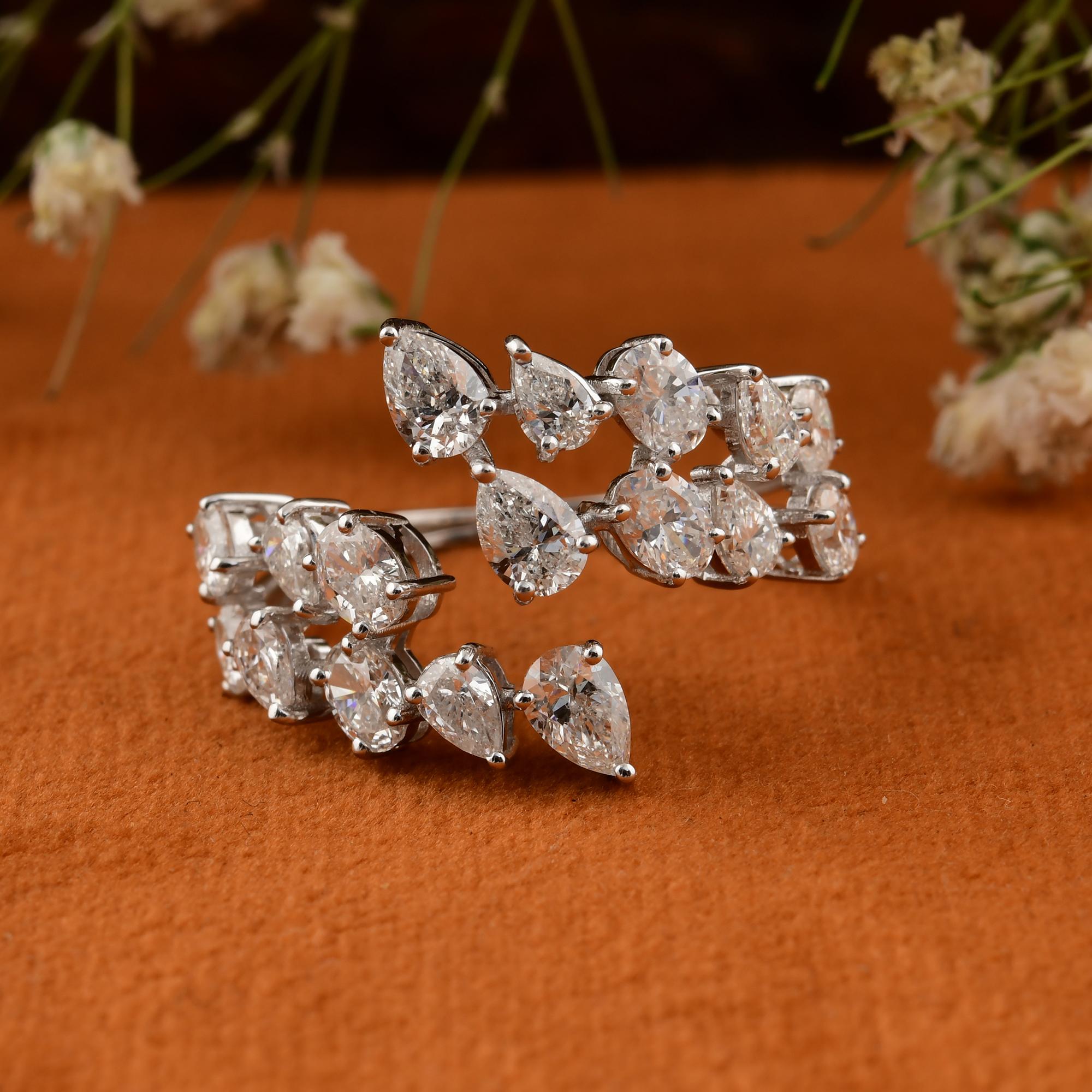 in vendita:  Anello aperto con diamanti a taglio misto da 2,07 carati Regalo di nozze in oro bianco 14 carati Tutte le tariffe pagate 7