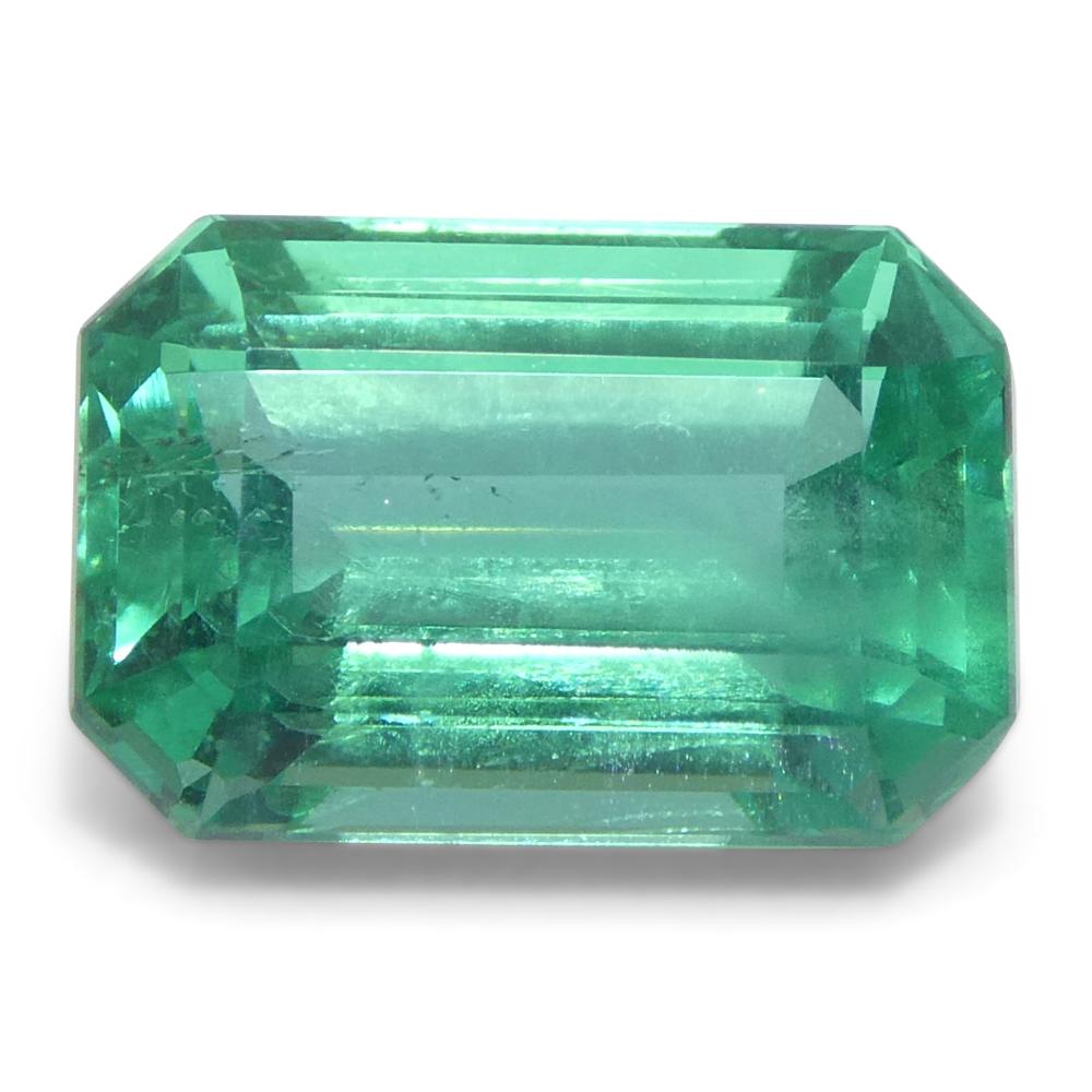 2.07ct Octagonal/Emerald Cut Green Emerald from Zambia (Émeraude verte de Zambie) en vente 5