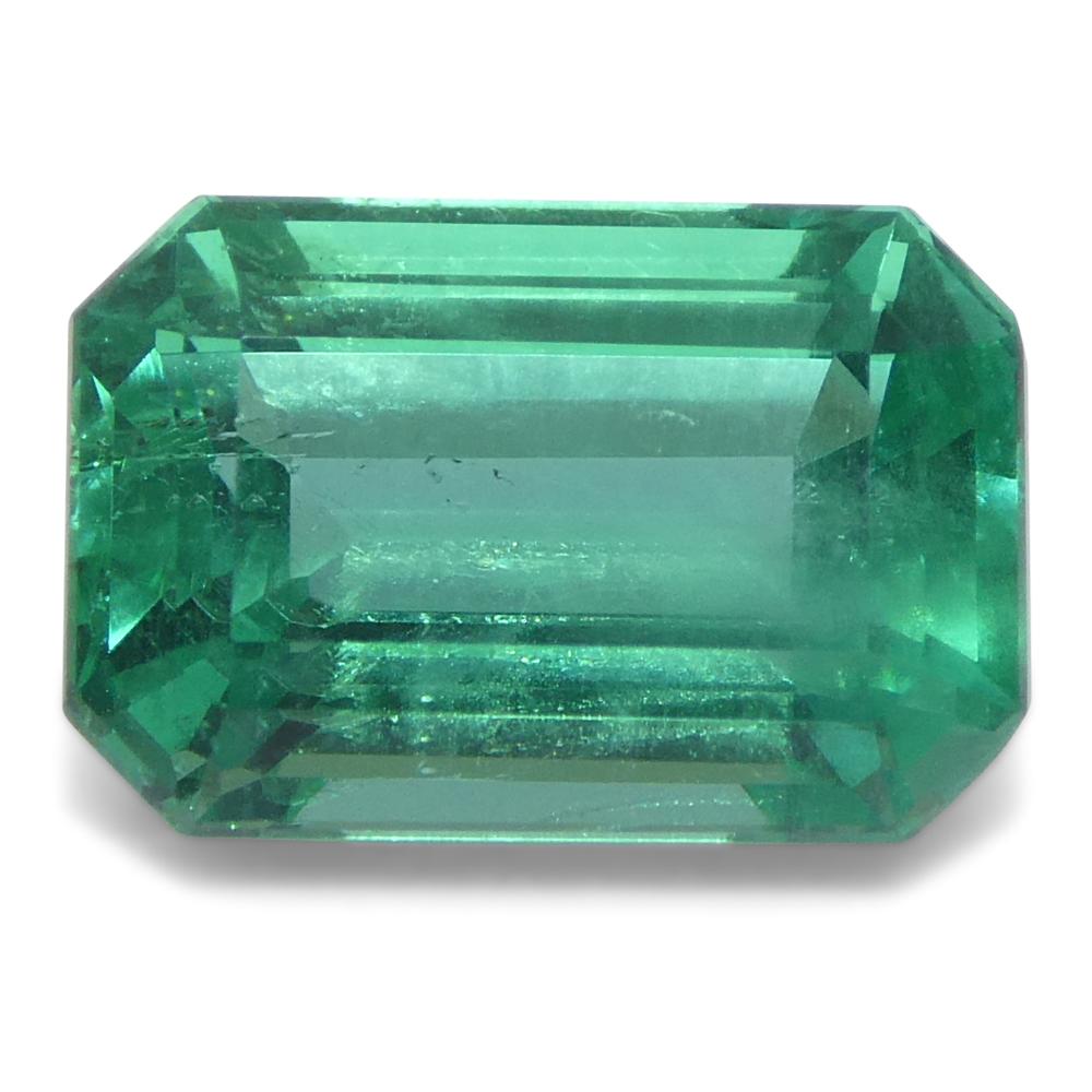 2.07ct Octagonal/Emerald Cut Green Emerald from Zambia (Émeraude verte de Zambie) Neuf - En vente à Toronto, Ontario