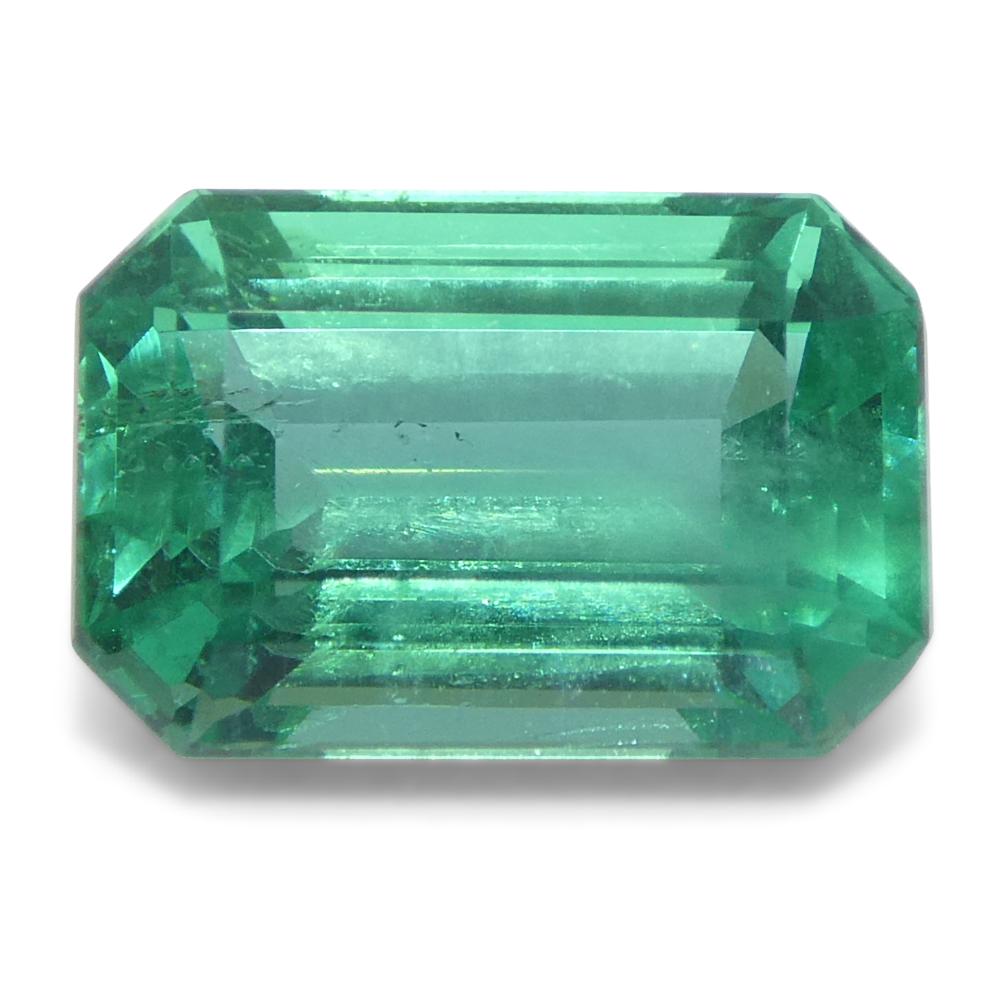 2.07ct Octagonal/Emerald Cut Green Emerald from Zambia (Émeraude verte de Zambie) en vente 1