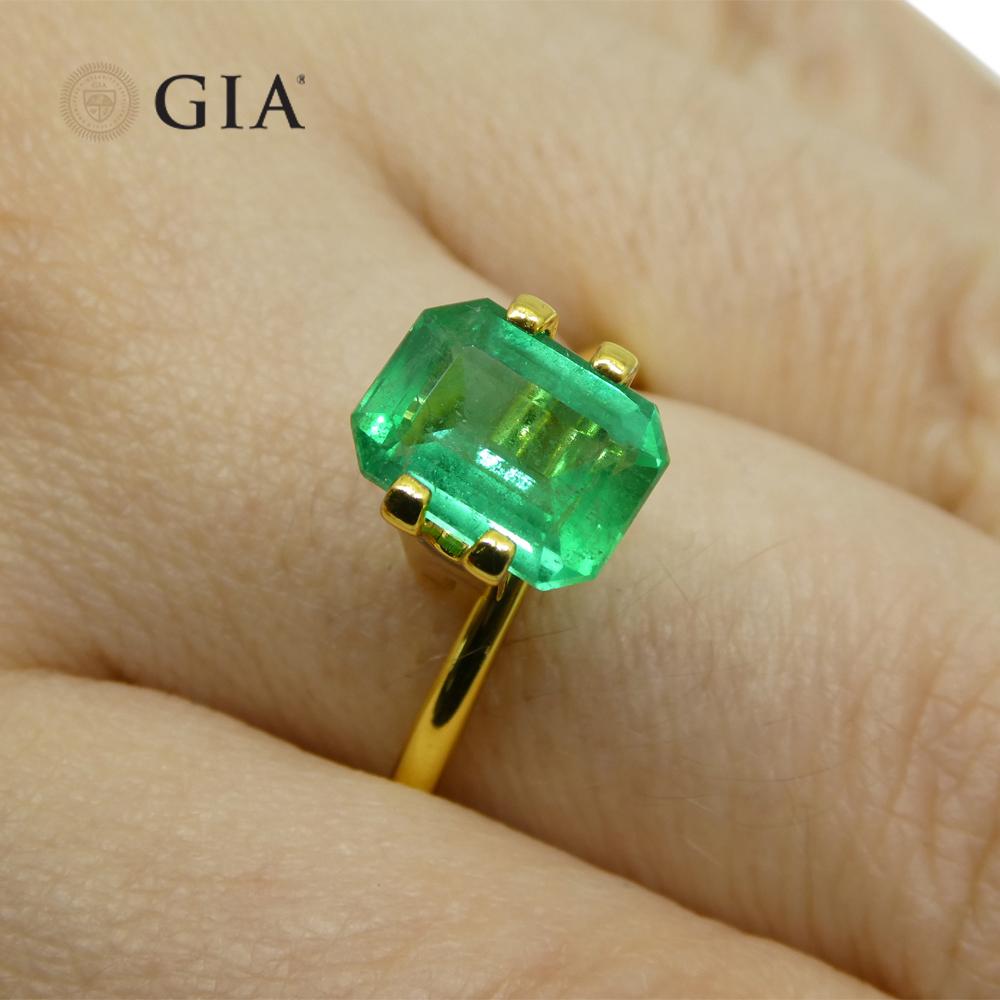 
This is a stunning GIA Certified Emerald


The GIA report reads as follows:

GIA Report Number: 2225997510
Shape: Octagonal
Cutting Style: Step Cut
Cutting Style: Crown:
Cutting Style: Pavilion:
Transparency: Transparent
Color: