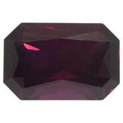 2.07ct Octagonal/Emerald Cut Purplish Red Spinel GIA Certified Unheated
