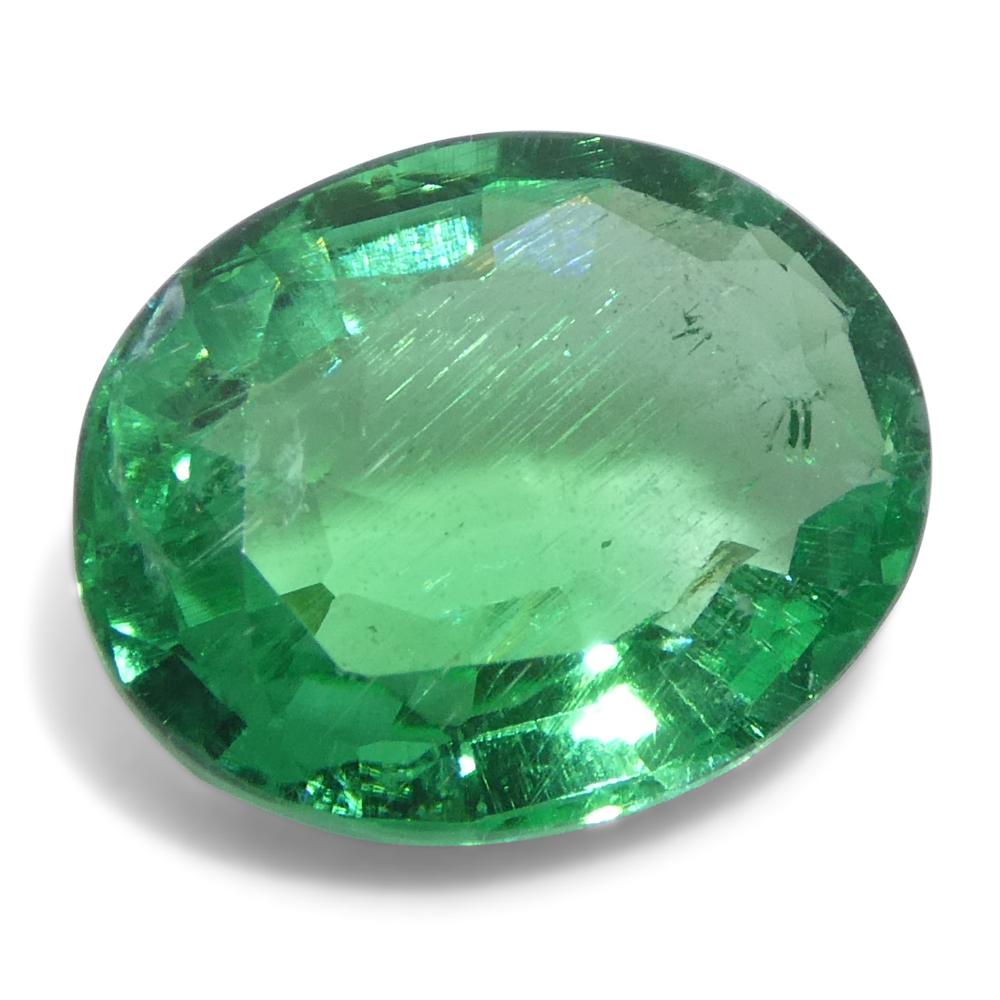 2.07ct Emeraude verte ovale de Zambie Neuf - En vente à Toronto, Ontario
