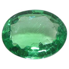 2.07ct Emeraude verte ovale de Zambie