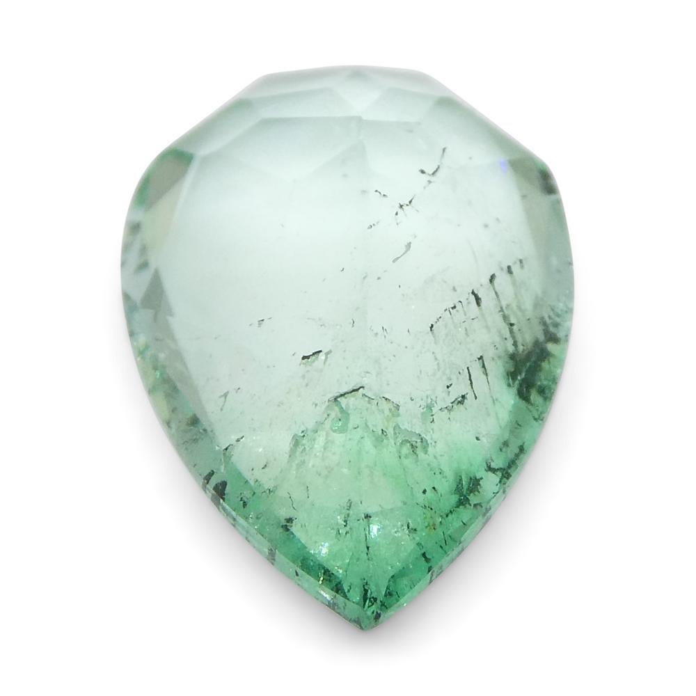 2.07ct Pear Green Emerald from Colombia For Sale 7