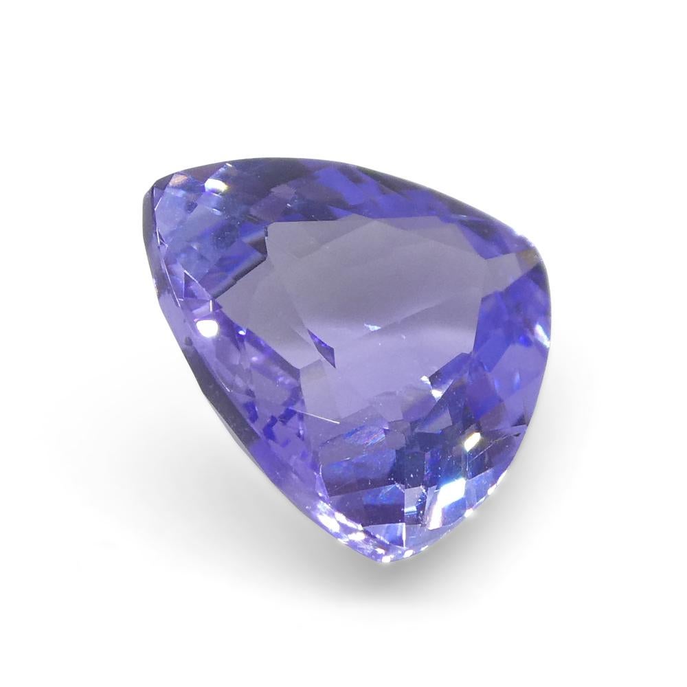 Tanzanite bleu violet trillion de 2,07 carats provenant de Tanzanie en vente 6