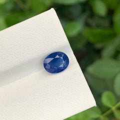2.08 Carat Stunning Certified Loose Sapphire Oval Shape Gem For Jewellery
