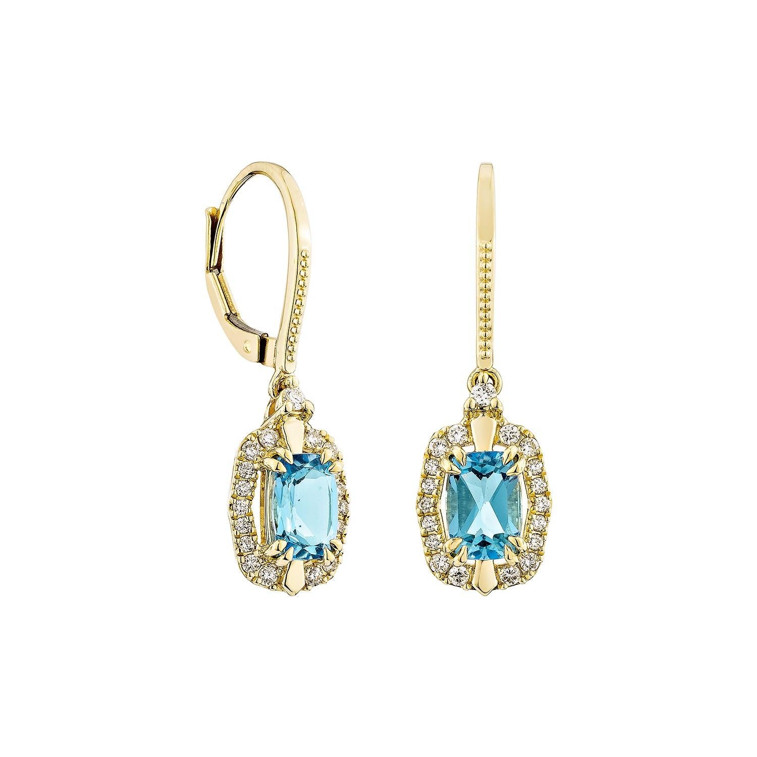 A beautiful pair of Swiss Blue Topaz earrings are perfect for those who appreciate quality and want to wear them for any occasion or celebration. The white gold Swiss blue topaz stud earrings offer a classic yet elegant appearance.

Swiss Blue Topaz