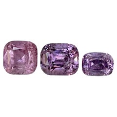2.08 carats Purple Spinel Gems Lot Cushion Cut Natural Stones from Tajikistan