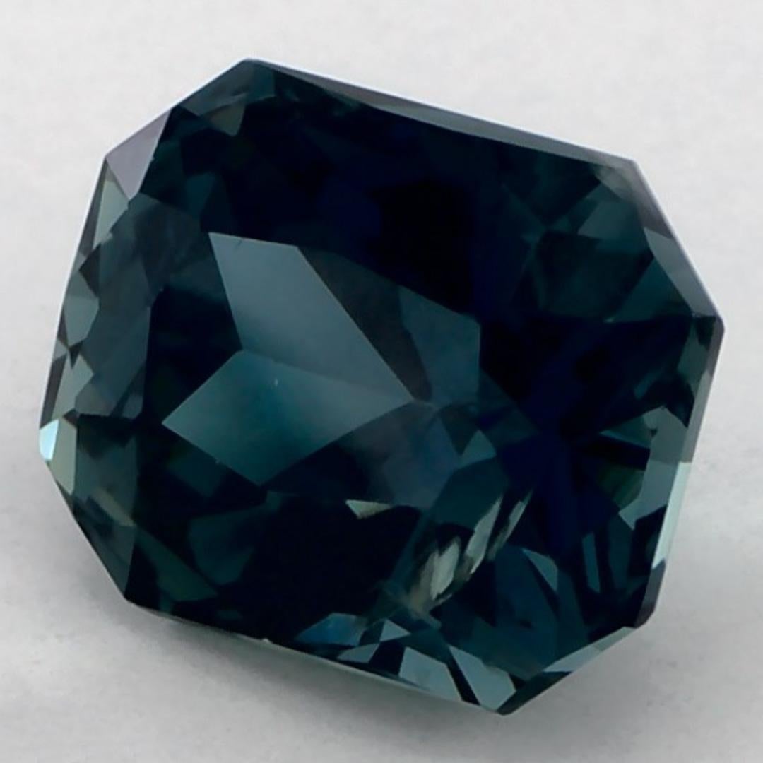 2.08 Ct Blue Sapphire Octagon Cut Loose Gemstone Corte octogonal en venta