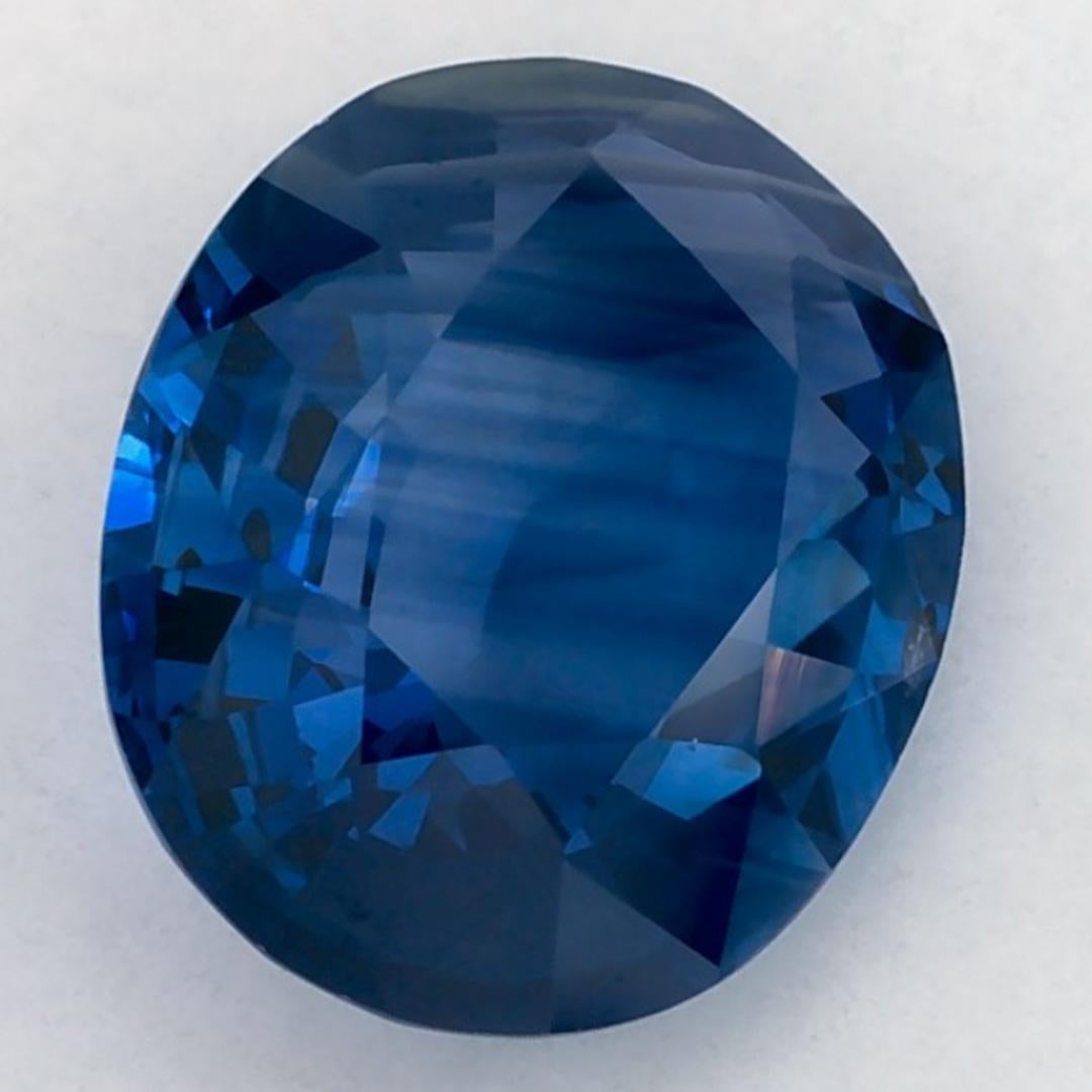 2.08 qt Zafiro Azul Oval Gema Suelta en venta 2