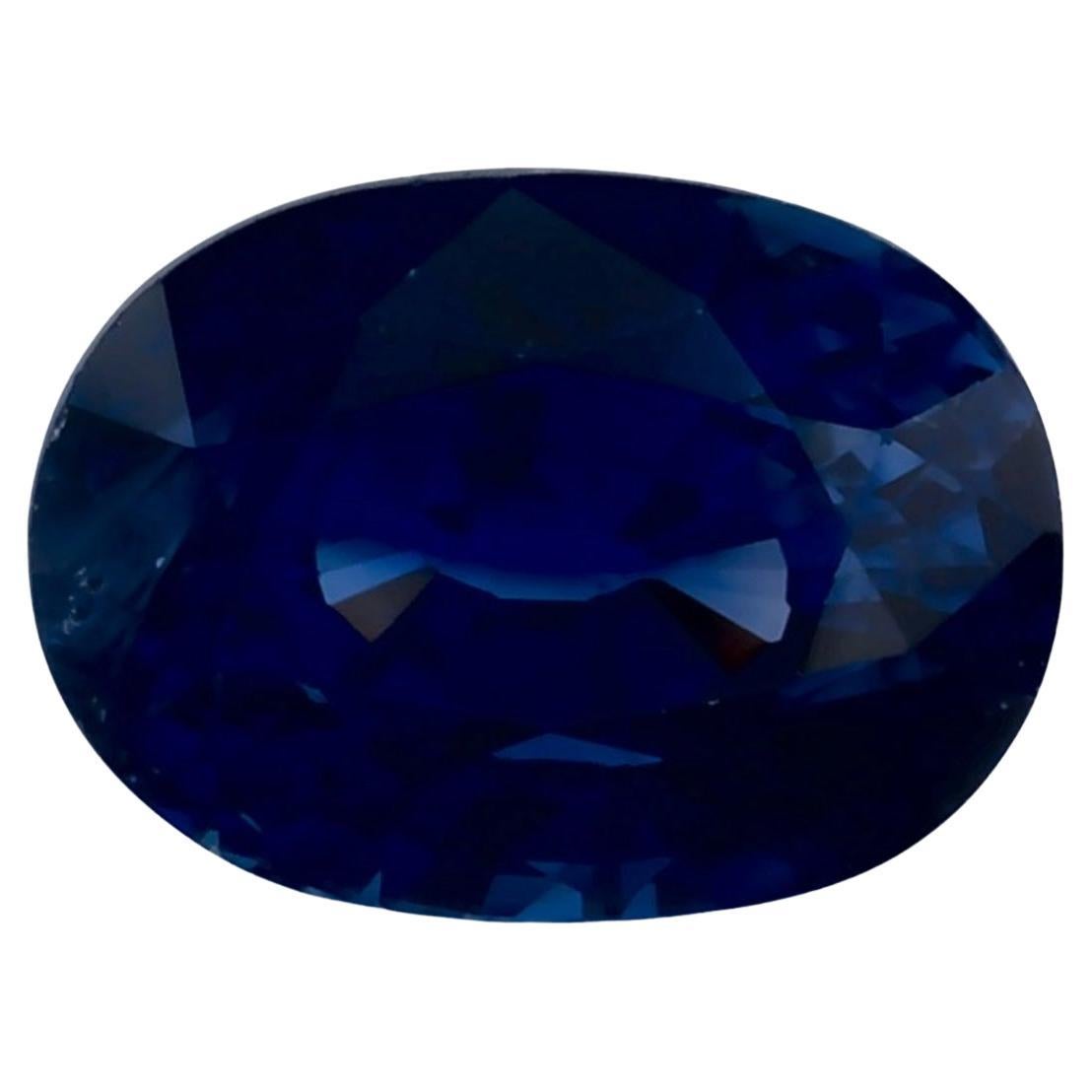 2.08 Ct Blue Sapphire Oval Loose Gemstone