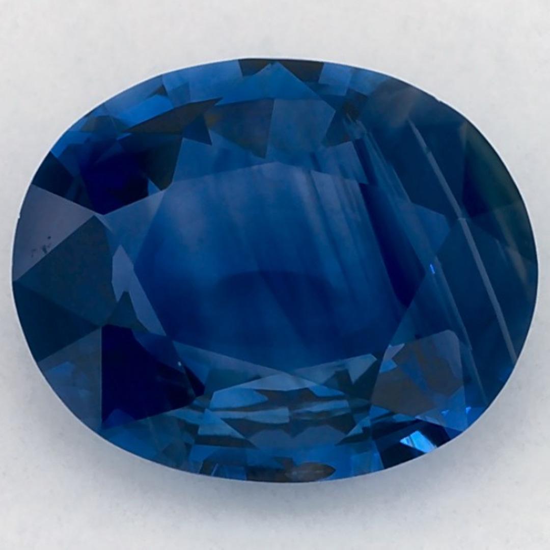 2.08 carati di zaffiro blu ovale sfuso