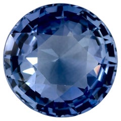 2.08 Karat Blauer runder Saphir, loser Edelstein
