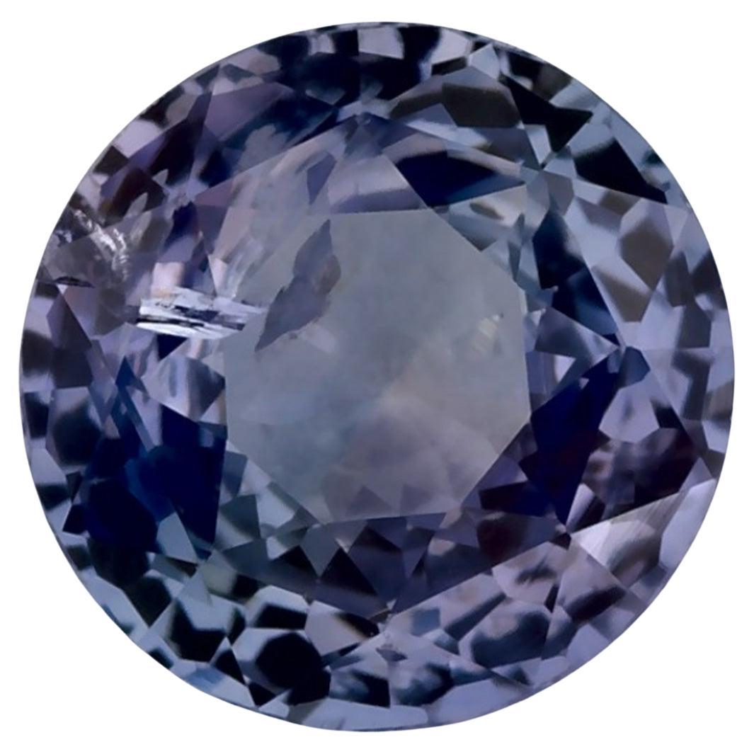 2.08 Ct Blue Sapphire Round Loose Gemstone im Angebot