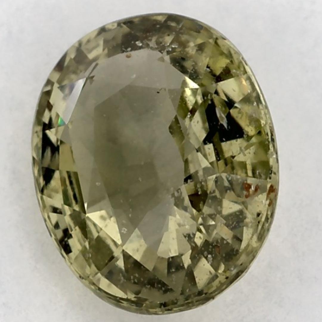 De las mujeres Gema suelta ovalada de zafiro verde de 2.08 qt en venta