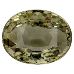 2.08 Ct Green Sapphire Oval Loose Gemstone