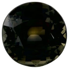 2.08 Ct Green Sapphire Round Loose Gemstone (Saphir vert rond en vrac)