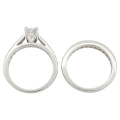 2.08 ct Total Weight 14K White Gold Radiant Cut Diamond Engagement Ring